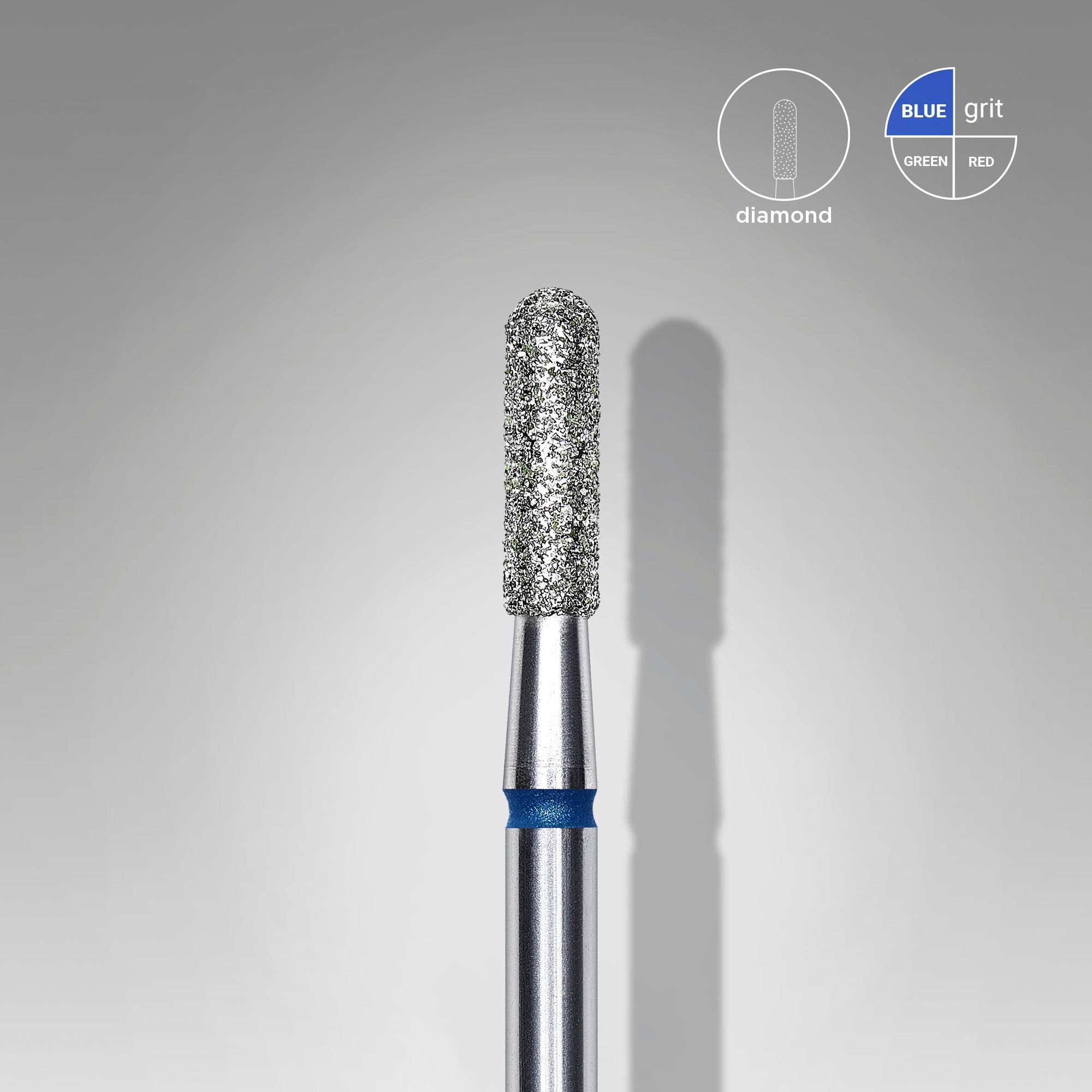 Staleks Russian Manicure Diamond Bit - Rounded Cylinder