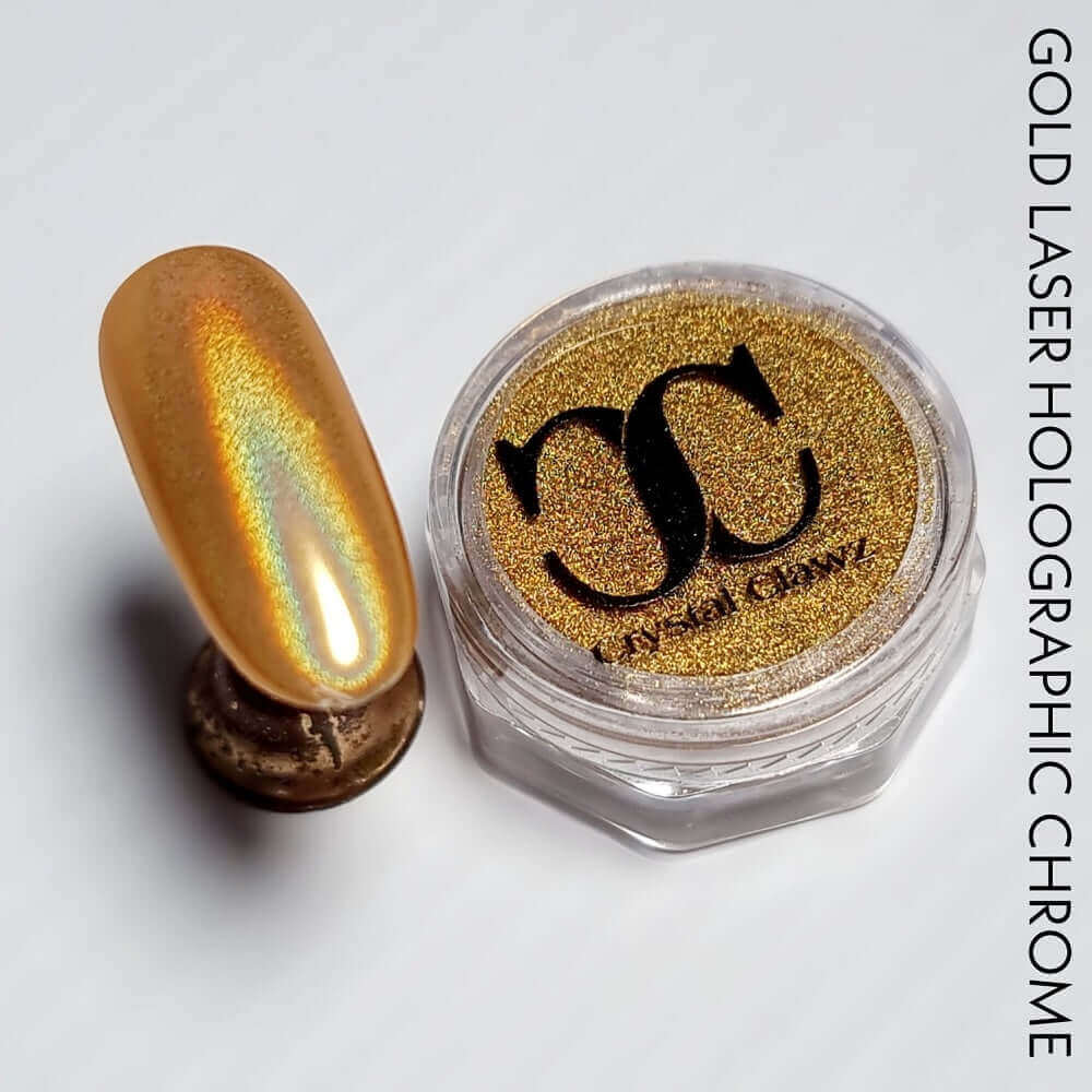 Gold Laser Holographic Mirror Chrome Powder