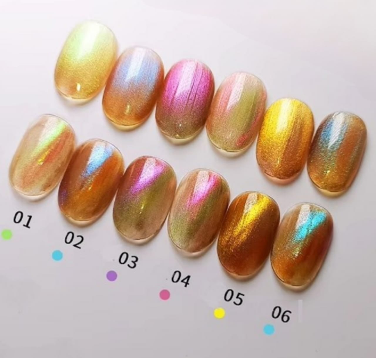 Aurora Pearlescent Chrome/Cats Eye