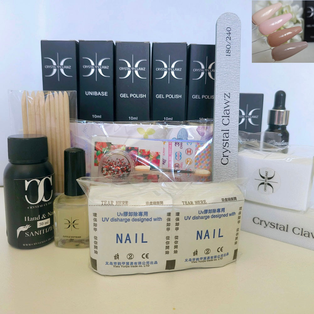 Gel Polish Starter Kit - In The Nude