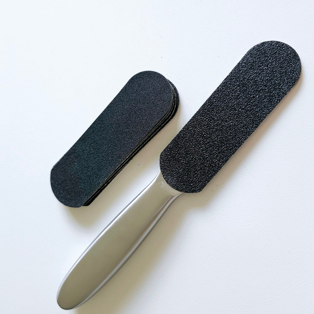 Stainless Steel Foot File with Replaceable Emery Paper