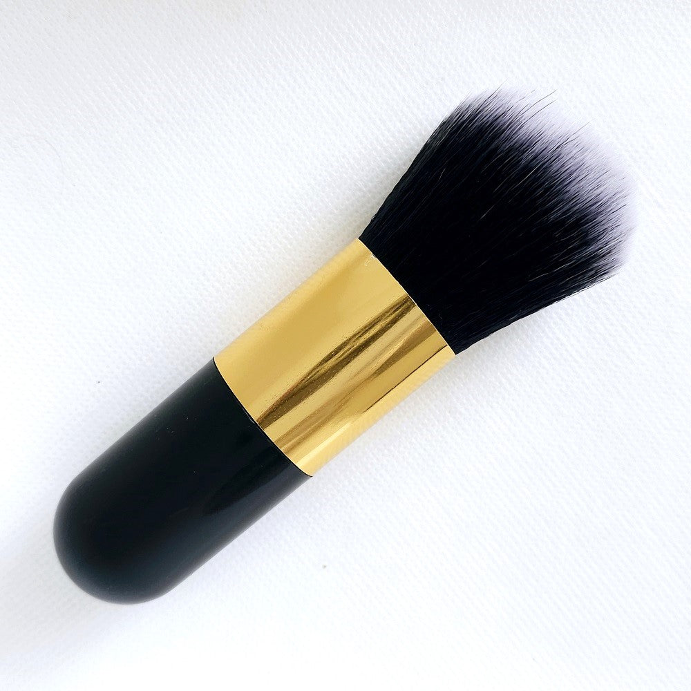 Nail Dusting Brush - Black & Gold