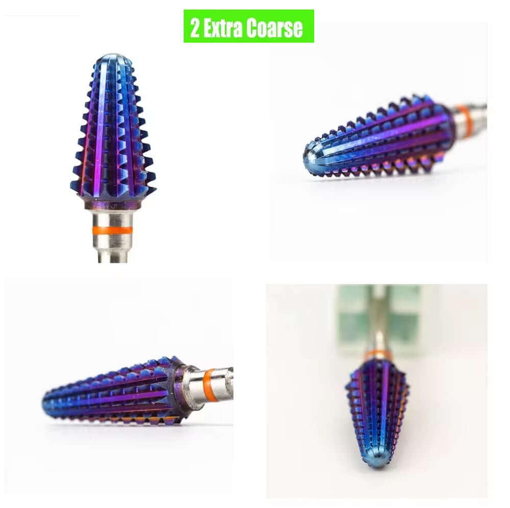 Purple-Gold Tungsten Carbide Tapered/Cone Drill Bit/Burr