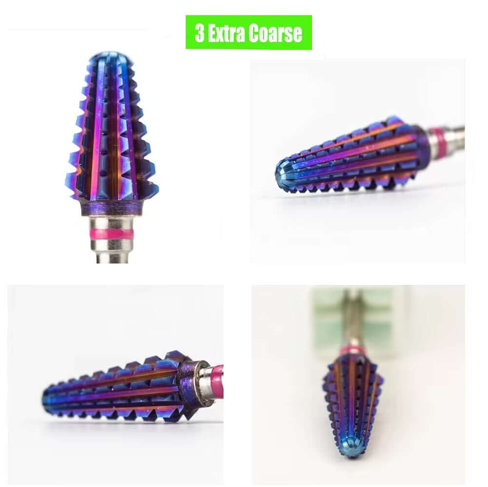 Purple-Gold Tungsten Carbide Tapered/Cone Drill Bit/Burr