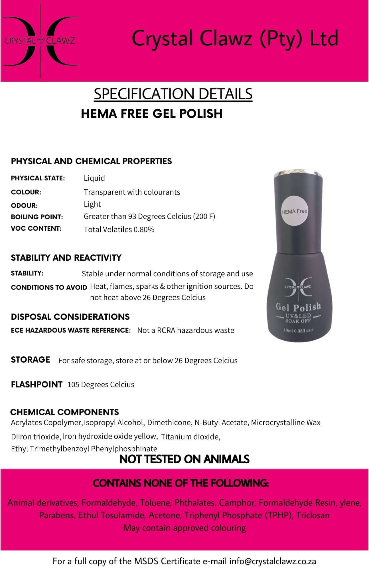 HEMA-Free Gel Polish - Cocoa Couture #038