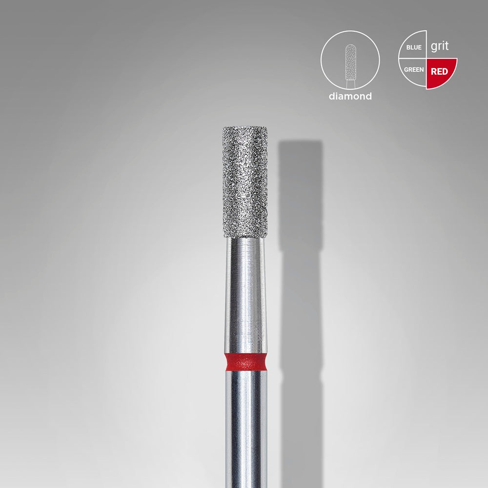 Staleks Russian Manicure Diamond Bit - Flat Cylinder (Fine)