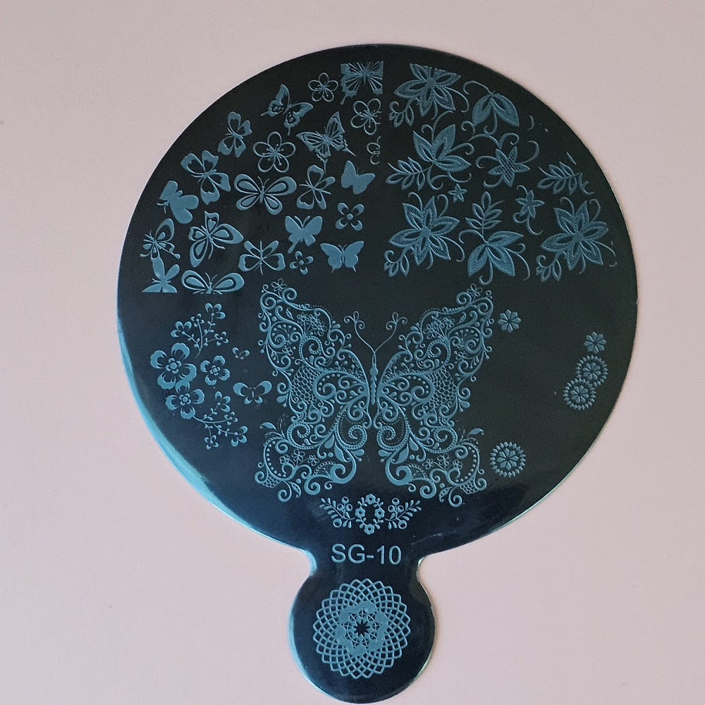 Flower Handle Stamping Plates