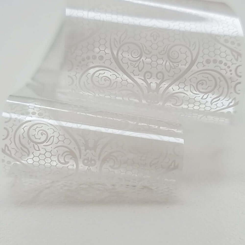 White Lace Transfer Foils - 100cm