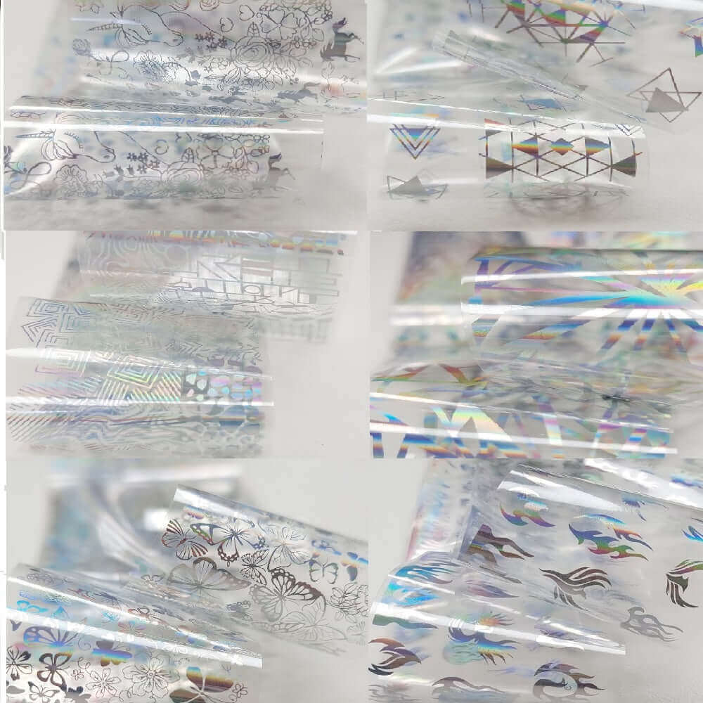 6-Piece Holographic Transfer Foil Set