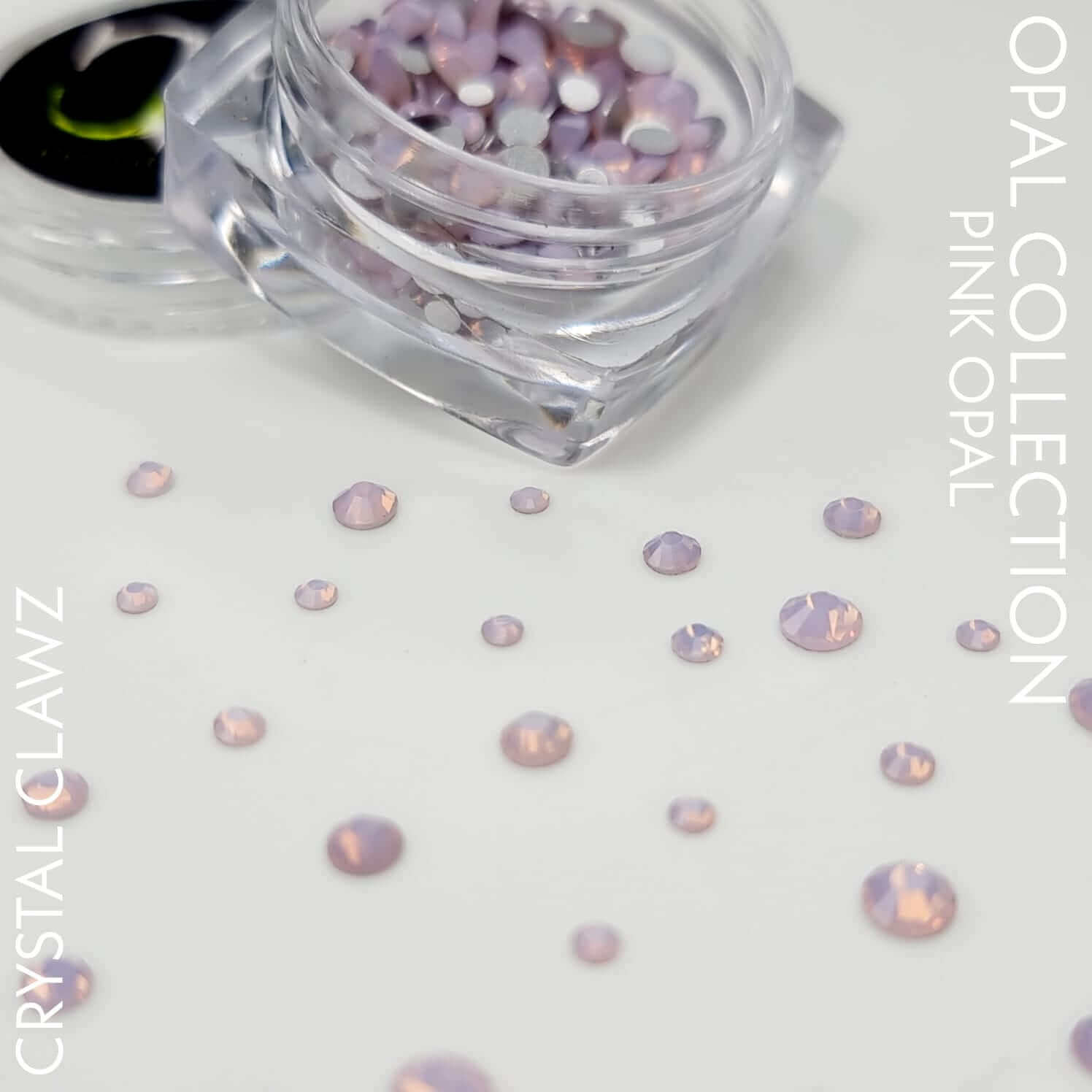 Pink Opal Crystal Rhinestones - Mixed Size