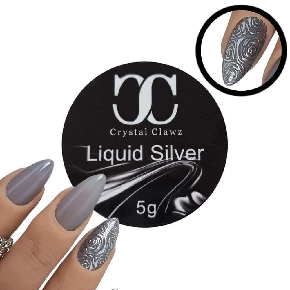 Liquid Silver Art Gel (5ml)