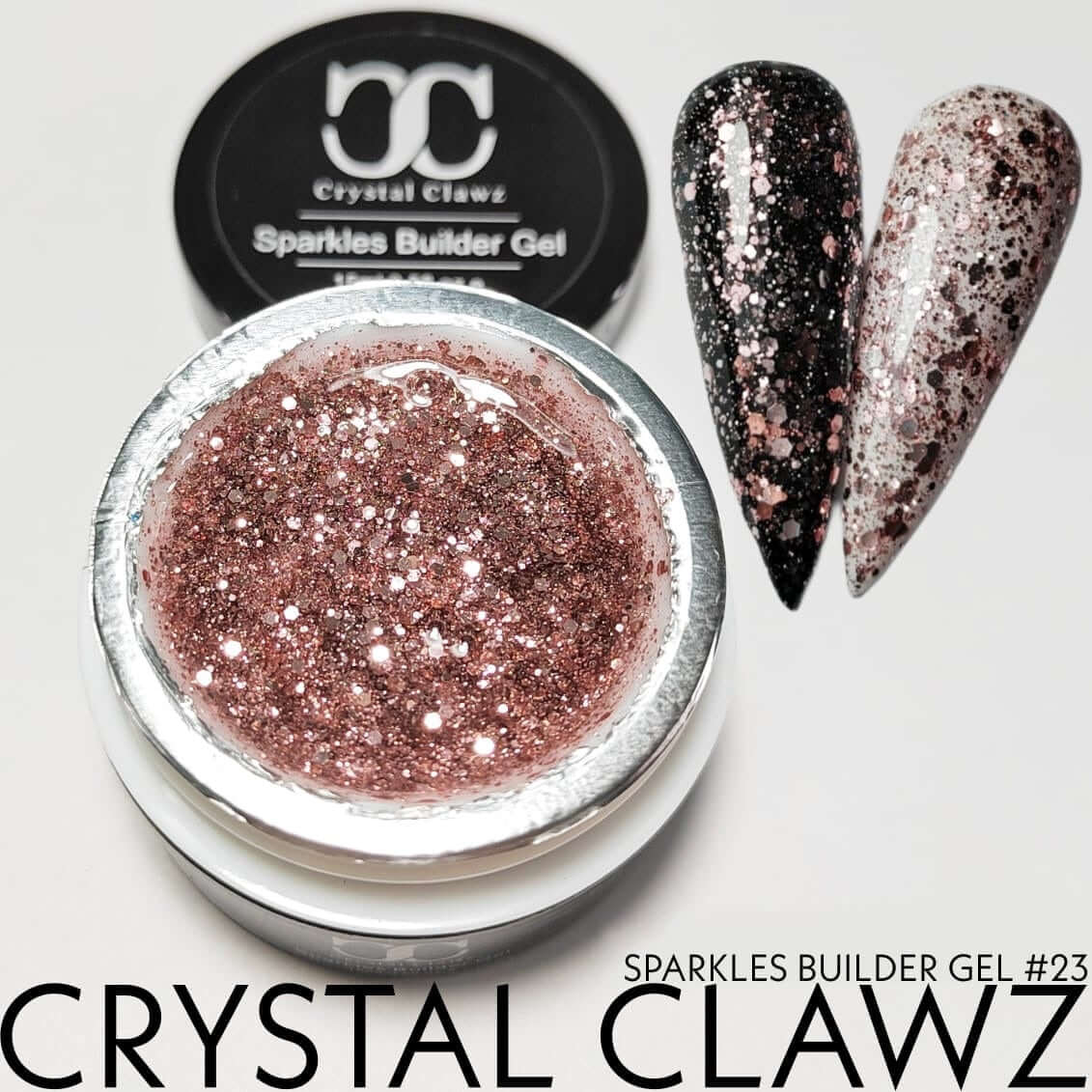 Crystal Clawz SPARKLES BUILDER Gel #23 (15ml)