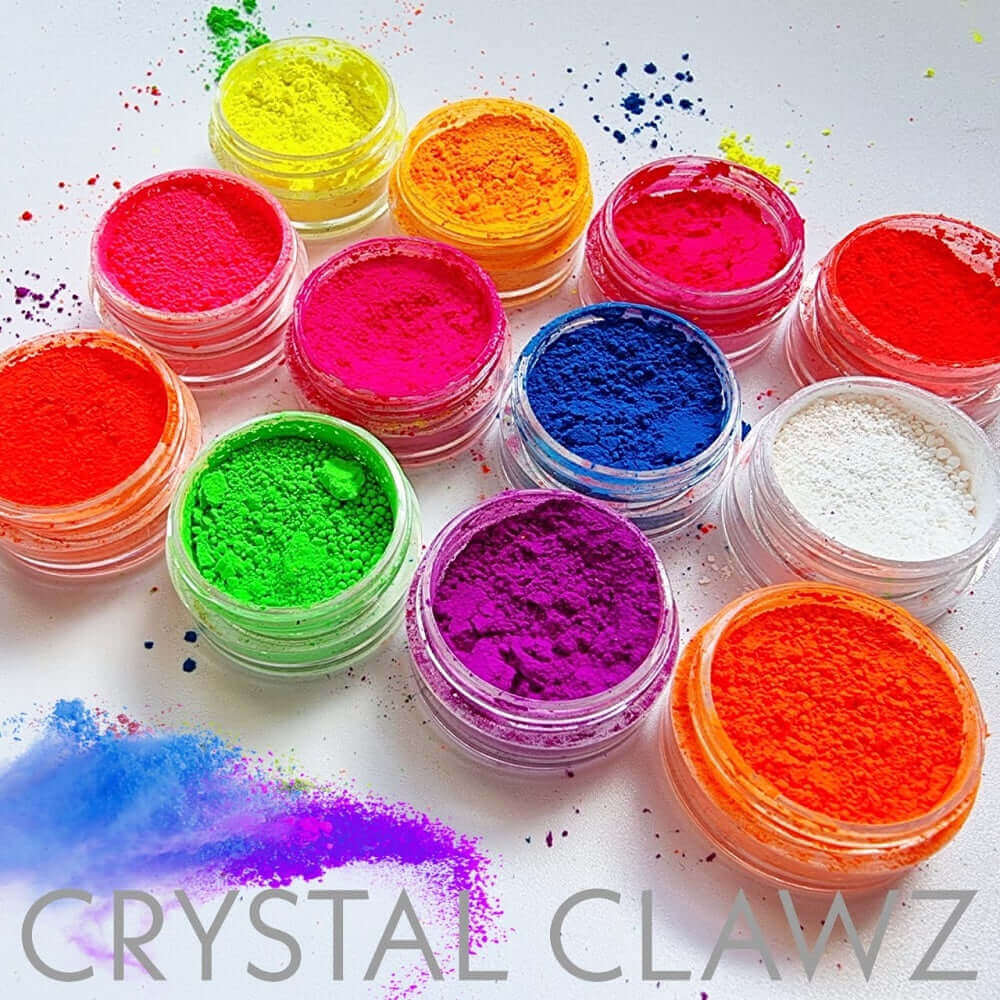 Fluorescent Neon Colour Pigments (set of 12)