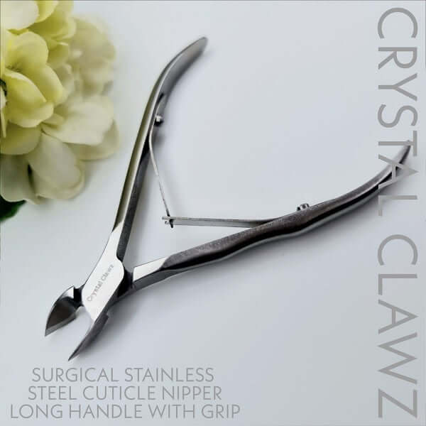 PROFESSIONAL Surgical Steel Long Cuticle Nipper with Left-handed Grip