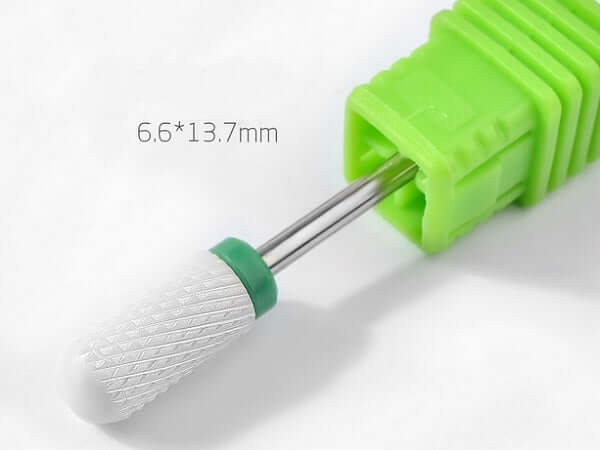 White Ceramic eFile Safety Bit - Barrel