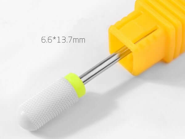 White Ceramic eFile Safety Bit - Barrel