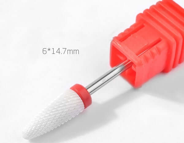 White Ceramic eFile Bit - Flame