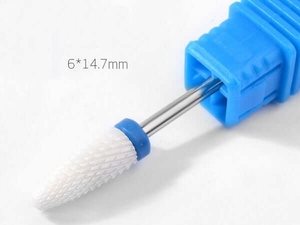 White Ceramic eFile Bit - Flame