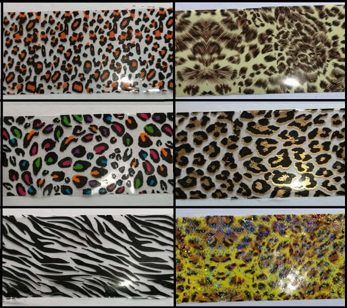 6-Piece Animal Print Transfer Foil Set