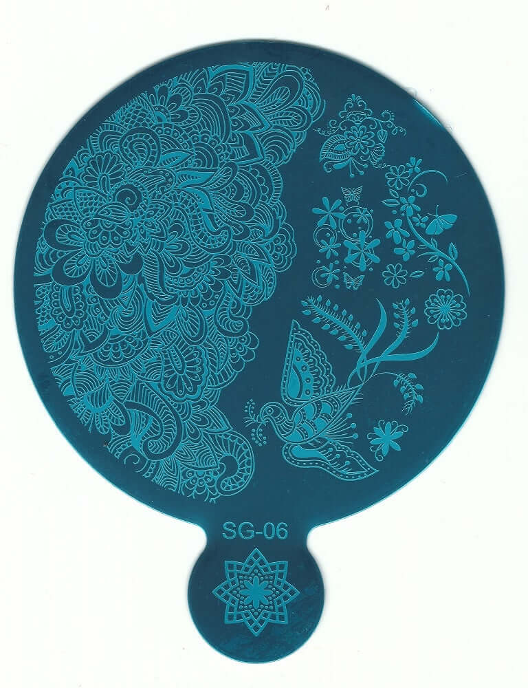 Flower Handle Stamping Plates